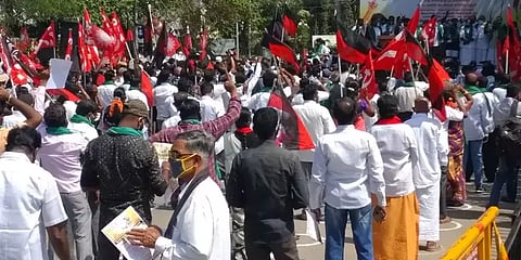 மத்திய அரசை கண்டித்து திமுக தலைமையிலான கூட்டணிக் கட்சிகள் இன்று ஆர்ப்பாட்டம்