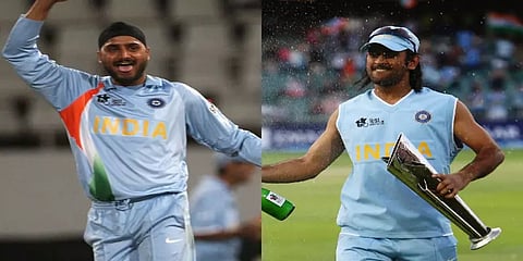 தோனியின் முகத்தை கிராப் செய்து வெளியிட்டேனா?: நெட்டிசனுக்கு "பல்ப்" கொடுத்த ஹர்பஜன் சிங்