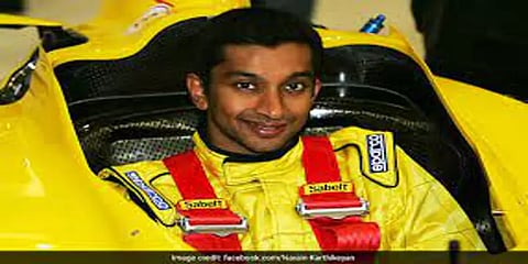 கார் பந்தய வீரர் நரேன் கார்த்திகேயன் மீது வழக்குப்பதிவு