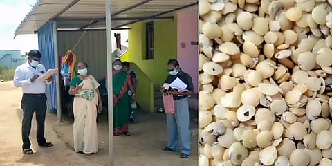 ராமநாதபுரம்: அரசு தொடக்கப்பள்ளியில் புழு, வண்டுகளுடன் மாணவர்களுக்கு பருப்பு விநியோகம்