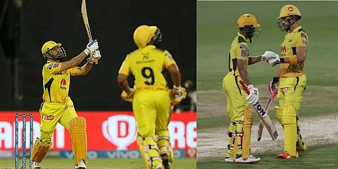 மைதானத்தின் கூரைக்கு பந்தை விளாசிய தோனி - பிளே ஆஃப் சுற்றில் கெத்தாக நுழைந்த சிஎஸ்கே