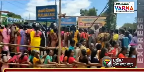 ஜவுளிக்கடை திறப்பு விழாவில் காற்றில் பறந்த கொரோனா தடுப்பு விதிகள்