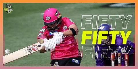 மகளிருக்கான பிக்பேஷ் லீக்: முதல் அரை சதத்தை பதிவு செய்தார் ஷெஃபாலி வர்மா!