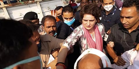 ஆக்ராவில் பிரியங்கா காந்தி கைது