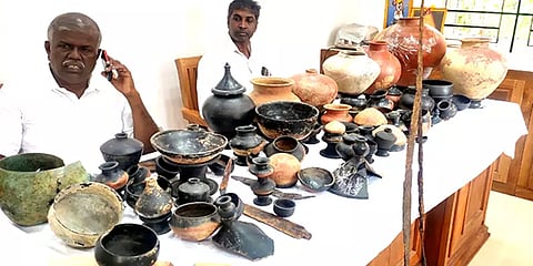 தென்காசி: தோண்டத் தோண்ட கிடைக்கும் பண்டைய கால அரிய வகை பொருள்கள்
