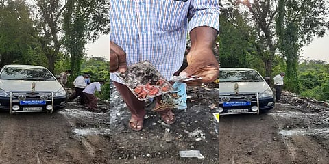 'புதிய தலைமுறை' செய்தி எதிரொலி: ஆற்றங்கரையோரங்களில் வீசப்பட்ட மருத்துவக் கழிவுகள் அகற்றம்