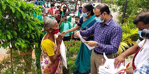 கோவை: நிலங்களை கையகப்படுத்த நிர்வாகத்துக்கு அனுமதி தரவேண்டாம் - விவசாய பெண்கள் கோரிக்கை