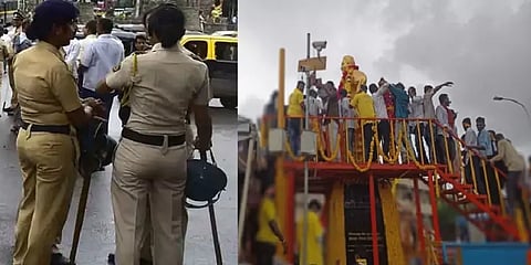 தேவர் ஜெயந்தி கொண்டாட்டத்தில் பெண் போலீசாரிடம் அநாகரிகமாக நடந்து கொண்ட இருவர் கைது