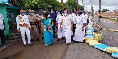 வடகிழக்கு பருவ மழை: அமைச்சர் தலைமையில் திருவாரூரில் நடைபெற்ற ஆய்வுக் கூட்டம்