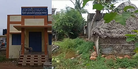 ”எங்க மனுவைகூட அதிகாரிங்க ஏற்பதில்ல”- கழிவுநீர் வாய்க்காலுக்கு மத்தியில் வாழும் இருளர்கள்