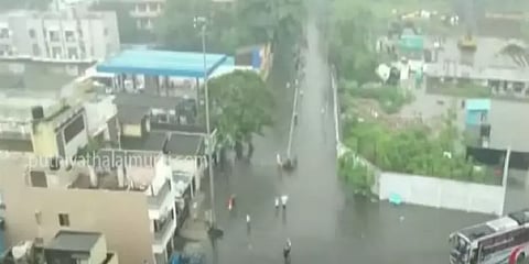 மழை பாதித்த சென்னையின் பருந்துப் பார்வை காட்சிகள்