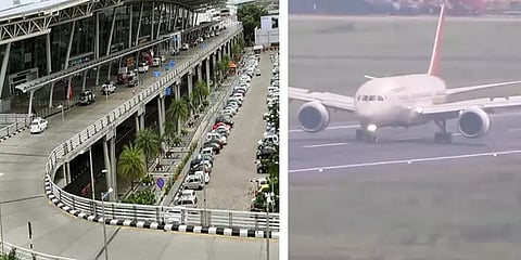 கனமழை எதிரொலி: சென்னை விமான நிலையத்தில் இருந்து புறப்பாடு, வருகைக்கான 8 விமானங்கள் ரத்து