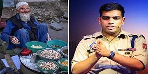 கடலை விற்கும் முதியவருக்கு ரூ.1 லட்சம் உதவி செய்த போலீஸ் எஸ்பி