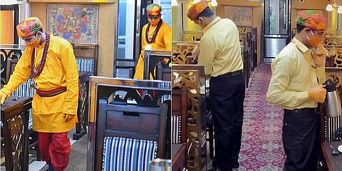 'ராமாயண யாத்திரை' ரயில் பணியாளர்களின் காவி உடைக்கு எதிர்ப்பு