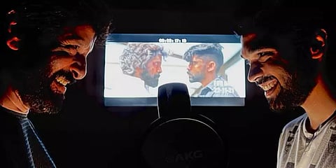 ‘மகான்’: விக்ரமுடன் இணைந்து டப்பிங் பேசிய துருவ் விக்ரம்