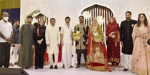 ஏ.ஆர். ரஹ்மான் இல்லத் திருமண விழாவில் முதல்வர் மு.க.ஸ்டாலின் பங்கேற்பு