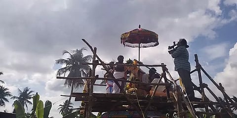 திருவாரூர்: மேல திருப்பாலக்குடி மதுரைவீரன் கோயிலில் குடமுழுக்கு விழா