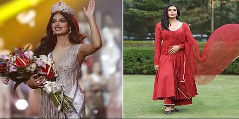 ‘மிஸ் யூனிவர்ஸ்’ ஹர்னாஸ் சாந்து அணிந்திருந்த ஆடையை வடிவமைத்த திருநங்கை