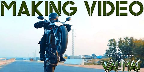 ”வீழ்ந்தாலும் மீண்டு எழுவோம்!”- வெளியானது அஜித்தின் வலிமை மேக்கிங் வீடியோ!