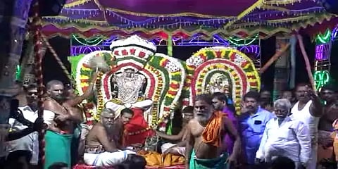 அய்யர்மலை ரத்தினகிரீஸ்வரர் கோயிலில் 15 ஆண்டுகளுக்குப் பிறகு நடைபெற்ற தெப்பத் திருவிழா