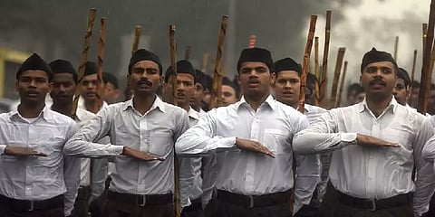 கோவையில் நடந்த ஆர்எஸ்எஸ் பயிற்சி முகாம் - 5 பேர் மீது வழக்குப் பதிவு