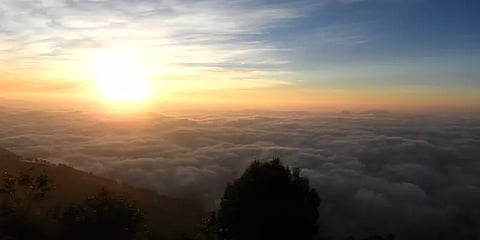 கொடைக்கானல்: தொடர் மழைக்குப் பின் முகில் கடலாக காட்சியளிக்கும் கோக்கர்ஸ் பள்ளத்தாக்கு