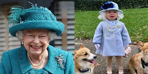‘தன்னை போன்று ஆடை உடுத்திய குழந்தை’ - கடிதம் எழுதி இன்ப அதிர்ச்சி கொடுத்த இங்கிலாந்து ராணி