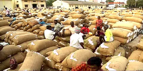 நாமக்கல்: ரூ 3 கோடிக்கு ஏலம்போன 8500 பருத்தி மூட்டைகள் - விவசாயிகள் மகிழ்ச்சி