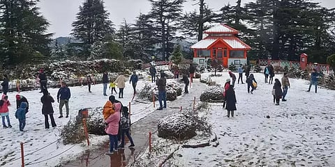 ஹிமாச்சலின் சிம்லாவில் 2022-ன் முதல் பனிப்பொழிவு பதிவு