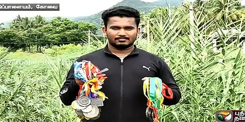 கோவை: நடையோட்ட விளையாட்டு வீரரின் சாதனை வேட்கைக்கு தடையாக உள்ள வறுமை