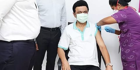 பூஸ்டர் ‘டோஸ்’ செலுத்திக்கொண்டார் முதல்வர் மு.க.ஸ்டாலின்