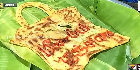 மதுரையில் ட்ரெண்ட் ஆகிவரும் 'மஞ்சப்பை பரோட்டா'