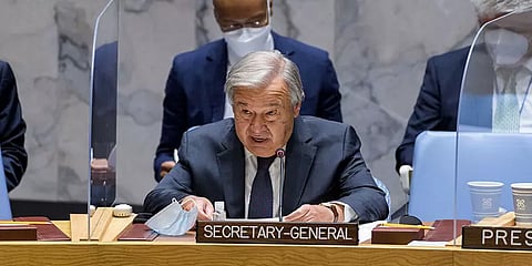 "ஆப்கானில் மரணத்தின் விளிம்பில் லட்சக்கணக்கானோர் " - ஐ.நா. சபை செயலாளர் எச்சரிக்கை