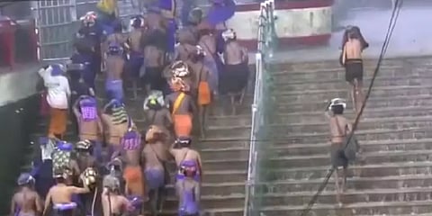 சபரிமலையில் பரவலாக கனமழை; தரிசனத்துக்கு சென்ற பக்தர்கள் அவதி