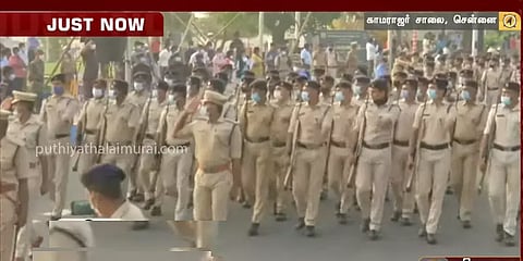 சென்னையில் குடியரசு தின விழா அணிவகுப்பு ஒத்திகை