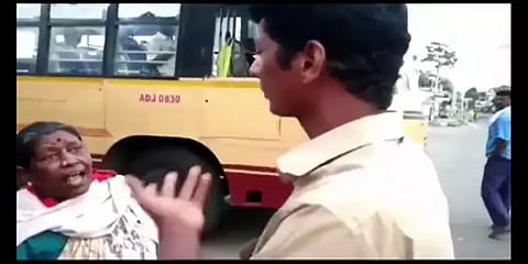 அரசு மாநகர பேருந்தில் இருந்து இறக்கிவிடப்பட்ட மீனவ பெண் - தொடரும் அவலம்