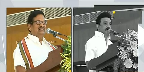 ‘பேச்சைக் குறைத்து செயலில் திறமை' - கே.எஸ்.அழகிரிக்கு முதலமைச்சர் மு.க.ஸ்டாலின் பதில்