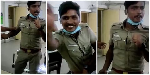 குடிபோதை.. ஆபாச வார்த்தை - சென்ட்ரல் ரயில் நிலையத்தில் ரகளை செய்த குற்றப்பிரிவு காவலர்