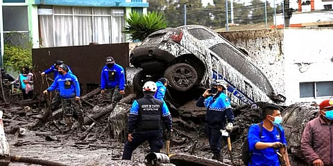 ஈக்குவடோரில் கனமழை: நிலச்சரிவில் சிக்கி உயிரிழந்தோர் எண்ணிக்கை 22 ஆக உயர்வு