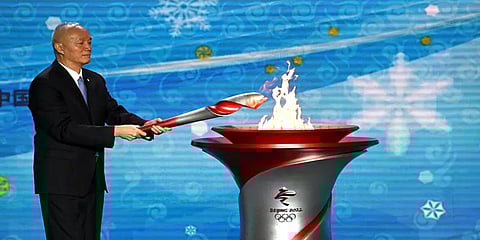 குளிர்கால ஒலிம்பிக் போட்டிகள்: சீன தலைநகர் பெய்ஜிங் வந்தடைந்த ஒலிம்பிக் ஜோதி