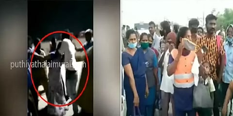 சென்னை: பேருந்தை இயக்காதது குறித்து கேள்வி எழுப்பிய பெண் மீது தாக்குதல்