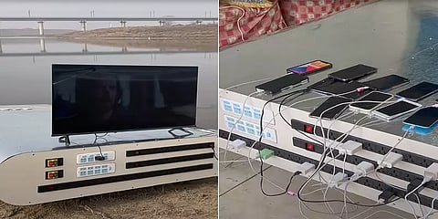 உலகிலேயே மிகப்பெரிய பவர் பேங்க் - 5,000 ஸ்மார்ட்ஃபோன்கள் டி.வி, பிரிட்ஜ் பயன்படுத்தலாம்