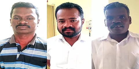 டெக்ஸ்டைல்ஸ் அதிபரிடம் கத்தியைக் காட்டி பணம் கேட்டு மிரட்டியதாக 3 பேர் கைது