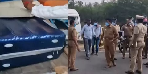 திருப்பூரில் சாக்கடையில் வீசப்பட்ட சூட்கேசில் 25 வயது பெண் சடலம் மீட்பு