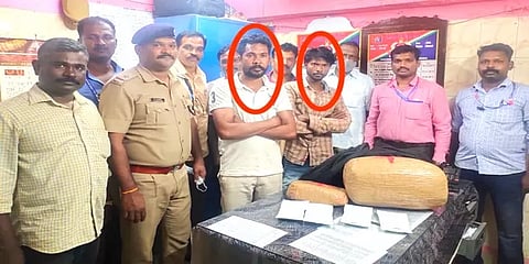 சென்னை: ரயிலில் கடத்த முயன்ற 16 கிலோ கஞ்சா பறிமுதல் - ஒடிசாவை சேர்ந்த இருவர் கைது