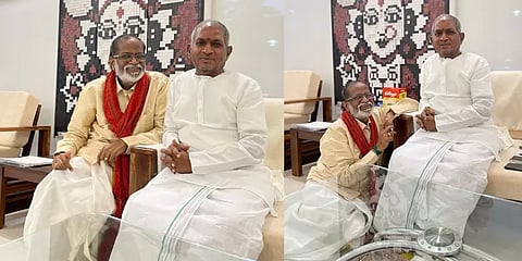 'இறை அருளுக்கு நன்றி' - இளையராஜாவுடன் கங்கை அமரன் சந்திப்பு