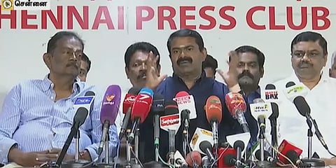 "நாதக வேட்பாளர்களை கடத்தி வாபஸ் பெறவைத்துவிட்டனர்” - சீமான்