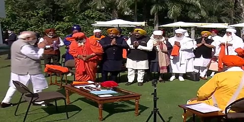 நெருங்கும் பஞ்சாப் தேர்தல் - சீக்கிய தலைவர்களுக்கு மோடி விருந்து