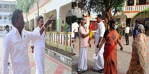 பெரம்பலூர் வாக்குச்சாவடியில் அதிமுக, தேமுதிகவினர் வாக்குவாதம்