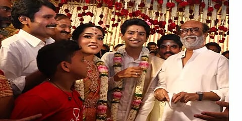 நேரில் வாழ்த்திய ரஜினி, கமல்; களைகட்டிய தயாரிப்பாளர் அன்புசெழியன் இல்ல திருமண விழா!